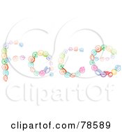 Royalty Free RF Clipart Illustration Of The Word Face Formed With Colorful Faces