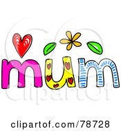 Poster, Art Print Of Colorful Mum Word