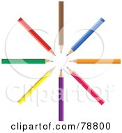 Poster, Art Print Of Colorful Circle Of Pencils