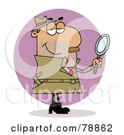 Poster, Art Print Of Hispanic Cartoon Investigator Man