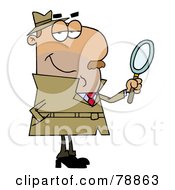 Poster, Art Print Of Hispanic Cartoon Detective Man