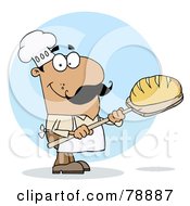 Poster, Art Print Of Hispanic Cartoon Bread Maker Man
