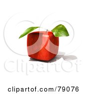 Whole 3d Genetically Modified Cubic Red Delicious Apple