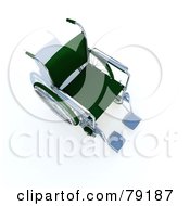 Royalty Free RF Clipart Illustration Of An Aerial View Of A 3d Wheelchair