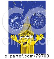 Poster, Art Print Of Big Ben The Clock Tower Under Fireworks
