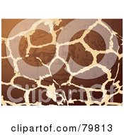 Royalty Free RF Clipart Illustration Of A Scratched Grungy Giraffe Skin Background by michaeltravers