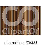 Royalty Free RF Clipart Illustration Of A Brown Vertical Stripe Background In Coffee Hues by michaeltravers