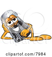 Poster, Art Print Of Pepper Shaker Mascot Cartoon Character Resting His Head On His Hand