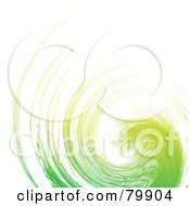 Royalty Free RF Clipart Illustration Of A Green Eco Swirl On White