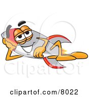 Rocket Mascot Cartoon Character Resting His Head On His Hand