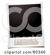 Poster, Art Print Of Blank Polaroid Picture With Space For A Description