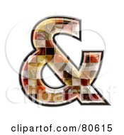 Ceramic Tile Symbol Ampersand