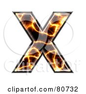 Poster, Art Print Of Electric Symbol Capitol Letter X