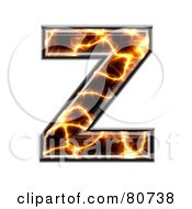 Poster, Art Print Of Electric Symbol Capitol Letter Z