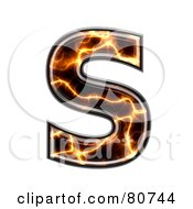 Poster, Art Print Of Electric Symbol Capitol Letter S