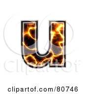 Electric Symbol Lowercase Letter U