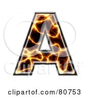 Poster, Art Print Of Electric Symbol Capitol Letter A