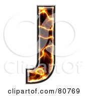 Royalty Free RF Clipart Illustration Of An Electric Symbol Capitol Letter J