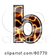 Royalty Free RF Clipart Illustration Of An Electric Symbol Lowercase Letter B