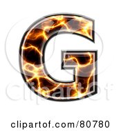 Poster, Art Print Of Electric Symbol Capitol Letter G