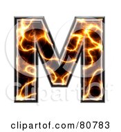 Poster, Art Print Of Electric Symbol Capitol Letter M
