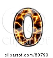Royalty Free RF Clipart Illustration Of An Electric Symbol Number 0