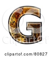 Poster, Art Print Of Grunge Texture Symbol Capitol Letter G