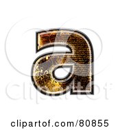 Poster, Art Print Of Grunge Texture Symbol Lowercase Letter A