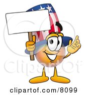 Uncle Sam Mascot Cartoon Character Holding A Blank Sign