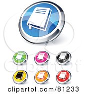 Poster, Art Print Of Digital Collage Of Shiny Colored And Chrome Bible Website Buttons