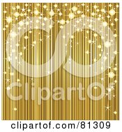 Poster, Art Print Of Golden Background With Sparkly Lights