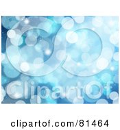 Royalty Free RF Clipart Illustration Of A Sparkle Blue Background