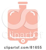 Royalty Free RF Clipart Illustration Of A Shiny Pink Hot Water Bottle