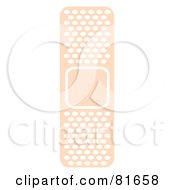 Royalty Free RF Clipart Illustration Of A Pink Adhesive Bandage With Air Holes