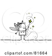 Poster, Art Print Of Stick People Fairy Granting Wishes