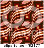 Poster, Art Print Of Vintage Retro Wave And Circle Pattern Background