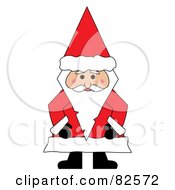 Poster, Art Print Of Santa Standing And Wearing A Conical Hat