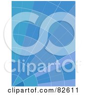 Poster, Art Print Of Blue Segmented Graph Background