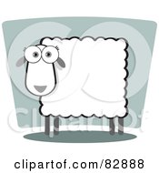 Poster, Art Print Of Female Sheep With A Square Body