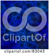 Royalty Free RF Clipart Illustration Of A Seamless Blue Cell Patterned Background