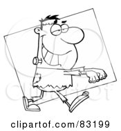 Royalty Free RF Clipart Illustration Of An Outlined Frankenstein