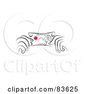 Royalty Free RF Clipart Illustration Of A Pair Of Line Drawn Hands Holding A Dollar Bill by Prawny