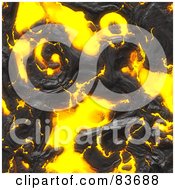 Royalty Free RF Clipart Illustration Of A Background Of Liquid And Black Lava