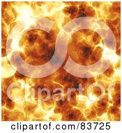 Poster, Art Print Of Background Of A Hot Fiery Explosion