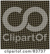 Royalty Free RF Clipart Illustration Of A Golden Carbon Fiber Background by Arena Creative