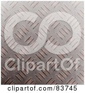 Poster, Art Print Of Slightly Rusted Diamond Plate Metal Background