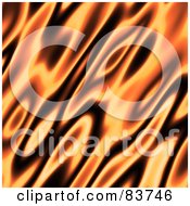 Poster, Art Print Of Blurred Orange And Black Flame Background