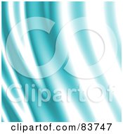 Royalty Free RF Clipart Illustration Of A Blurry Abstract Blue And White Wave Background