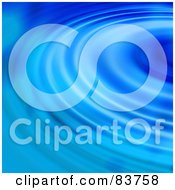 Royalty Free RF Clipart Illustration Of A Background Of Blue Concentric Ripples