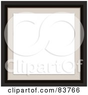 Poster, Art Print Of White Space Bordered With Tan And Black Edges